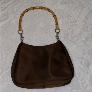 Vintage bamboo handle mini bag